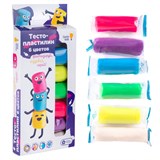 Набор для лепки Genio Kids "Тесто-пластилин" 6цв.*30гр (TA1090)