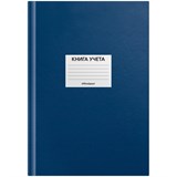 ! РАСПРОДАЖА Книга учета 192л. твердая обл. из бумвинила, синяя, офсет, клетка (315599, OfficeSpace)