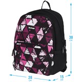 Рюкзак Berlingo Light "Black triangles" (RU08024) 39,5*28*16см, 2 отделения, 3 кармана, уплотненная спинка