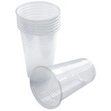 Одноразовые стаканы прозрачные 0,2л, комплект 100шт., пластик. (VEGA, 321672)