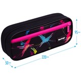 ! РАСПРОДАЖА Пенал мягкий 1 отд. Berlingo "Neon fuse", 220*95*50 (PM09138) 1 карман, откидная планка, полиэстер