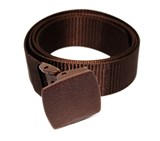 ! РАСПРОДАЖА Ремень с пластмассовой пряжкой-зажимом, коричневый