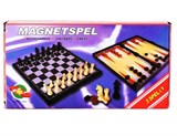 Шахматы, шашки, нарды, 3 в 1, магнитные, размер поля 29*29см (3270/RKJ-6504) в коробке