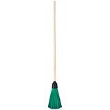 Метла OfficeClean для улицы, круглая, 200*260см, с деревянным черенком 120см (321799)