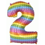 Шар фольгированный - фигурка "Цифра 2" POP IT 32", 81см (2312904) в инд. пакете
