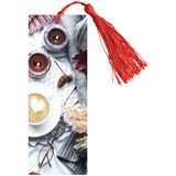 Закладка для книг 3D с линейкой ArtSpace "Cozy" 15см (3D_45126) с декоративным шнурком
