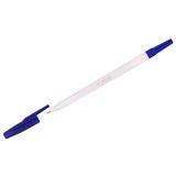 Ручка шар. СТАММ "049" (РШ11), синяя 1мм, белый корпус