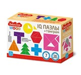 Игра - головоломка деревянная "IQ пазлы + танграм" (04311) "Десятое королевство"