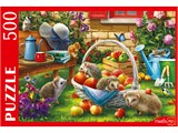 Puzzle  500 элементов "Семья ежей" (П500-8333)