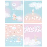 ! РАСПРОДАЖА Тетрадь 48л. BG "Fluffy" клетка (Т5ск48_лм 11065) матовая ламинация