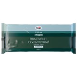! РАСПРОДАЖА Пластилин скульптурный "Студия", оливковый, мягкий 1000гр. (2.80.Е100.004) "Гамма"