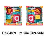 Игровой набор "Посуда" с плитой, в коробке 21,5*24,5*4см (2304869)