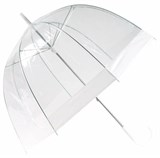 Зонт D= 85см "Прозрачный купол" (RD-4211) окантовка, ручка и чехол - белые