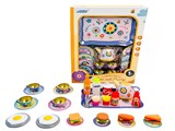 Игровой набор "Посуда" металл., цветной + продукты, в коробке 31*9*41см (2195750)