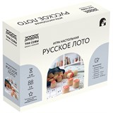Лото "Русское" (НИ_46628) деревянные бочонки "ТРИ СОВЫ"
