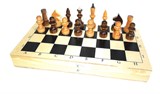 Шахматы деревянные, размер поля 29*29см, доска и фигуры из дерева (02-18) король -  72мм, пешка - 46мм