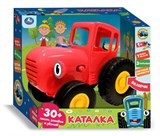 Каталка "Синий Трактор" красный (HT848-R1, 333935) 30 песен, загадок, звуков