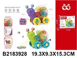 ! РАСПРОДАЖА Улитка на батар. с прозрачным корпусом и шестеренками (659B, 2183928) свет, звук, в коробке