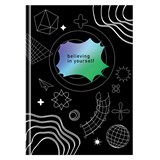 ! РАСПРОДАЖА Книжка записная А5  80л., тв. обл. "Поверь в себя" ("BG", ЗК5т80_лс 12134) ламинация soft-touch, блок в точку