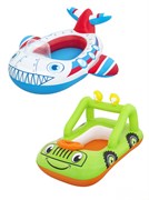 ! РАСПРОДАЖА Лодка детская надув.  92*61см "Навигатор" (34169, "Bestway") в форме кита, машины и др.