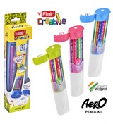 ! РАСПРОДАЖА Набор карандашей ч/гр. Flair "Creative" 10шт. трехгранные (F-AERO-PENCIL KIT) с точилкой, ластиком, в пласт. боксе