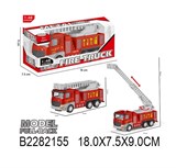 Модель "Пожарная машина" метал. (308B, 2282155) в коробке