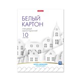 Картон белый ErichKrause А4 10л. глянцевый, в папке (58496)