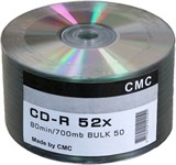 Диск CD-R "CMC" 700Mb, 52х (50 шт. в боксе)