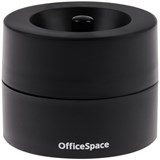 Диспенсер для скрепок магнитный OfficeSpace тонированный, черный (331462)