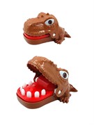 Игрушка "Динозавр - кусака" малый (Хо23-20С/MC-2494) по 12шт. в блоке кусается при нажатии на зуб, каждый раз - разный