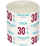 Бумага туалетная "VEGA" 30м серая, без втулки (339242)