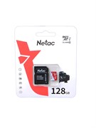 Карта памяти Micro-SDXC 128Гб "Netac P500 Eco" Class10 UHS-I + адаптер SD