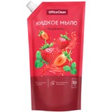 Мыло жидкое 500мл OfficeClean "Клубника", дой-пак (359432)
