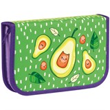 ! РАСПРОДАЖА Пенал 1 отд. 210*130мм, с 2-я откид. планками "Avocado" (ПТ1_42351) ткань "ArtSpace"