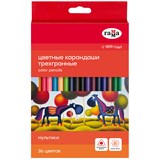 ! РАСПРОДАЖА Карандаши ГАММА "Мультики" 36цв. (290122_36) трехгранные