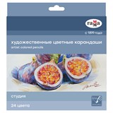 ! РАСПРОДАЖА Карандаши Гамма художественные "Студия" 24цв. (100822_24)