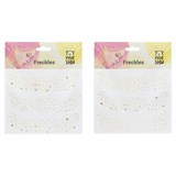! РАСПРОДАЖА Наклейка-тату MESHU "Freckles", 15*18,5см, инд. уп., европодвес (MS_53361)