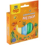 ! РАСПРОДАЖА Набор мелков цветных Мульти-Пульти 5цв., 5шт., для рисования на асфальте, градиентные (ЦМ_50484) квадратные