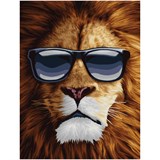 Картина по № на холсте 30*40см "Модный лев" (КХ3040_53831) ТРИ СОВЫ, с акрил. красками. РАСПРОДАЖА - последний экземпляр!