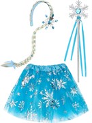 Костюм "Новогодняя принцесса": юбка, палочка, ободок (КРК-7294) голубой