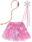 Костюм "Новогодняя принцесса": юбка, палочка, ободок (КРК-7293) розовый
