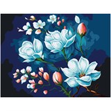Картина по номерам на картоне 30*40см "Яблоневая ветка" (КК_53794) ТРИ СОВЫ, с акриловыми красками