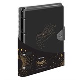 ! РАСПРОДАЖА Тетрадь 120л. на кольцах "Black cat", сменный блок (MS_50660, "MESHU") пластиковая обложка на кнопке