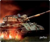 Коврик для мыши Perfeo "Tanks 1", ткань + резиновое основание, 320*240*3мм, с рисунком (PF_D0696)
