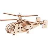 Конструктор из дерева "Вертолет Штурмовик" 32 дет., размер в сборке 15*12*4,5см (ДКНС016, "ТРИ СОВЫ")