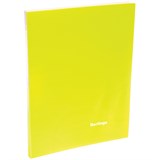 Папка с мет. зажимом в середине BERLINGO "Neon" желтая (ACp_01803) 17мм, 700мкм