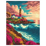 Картина по номерам на картоне 30*40см "Маяк" (КK_53811) ТРИ СОВЫ, с акриловыми красками