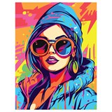 Картина по номерам на картоне 30*40см "Яркий стиль" (КK_53804) ТРИ СОВЫ, с акриловыми красками