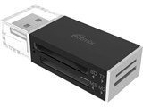 Картридер USB 2.0 "Ritmix" для SD/micro-SD/MS/M2 (CR-2042, 15119267) черный