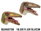 Игрушка "Динозавр" надевается на руку, 2цв. в ассорт. (2405758) в пакете 18*11*16см